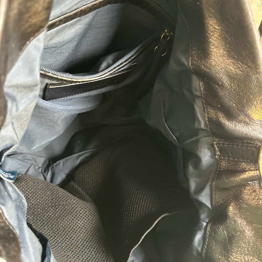 Cole Haan leather brownish/black leather bag. - Picture 13 of 16